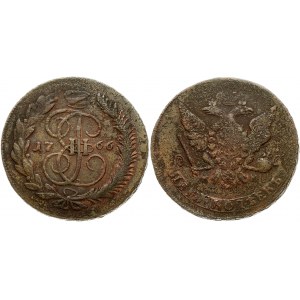 Russia 5 Kopecks 1766 ММ