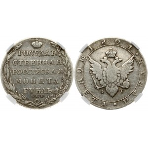 Russia Rouble 1804 СПБ-ФГ NGC VF DETAILS