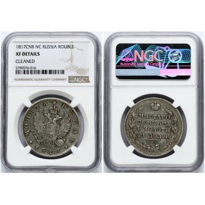 Russia Rouble 1817 СПБ-ПС NGC XF DETAILS