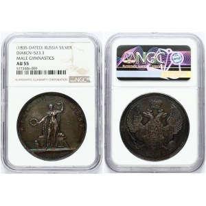 Silver Medal ND For Male Gymnasium NGC AU 55
