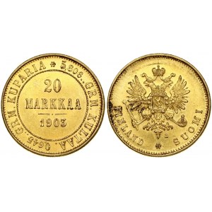 Russia for Finland 20 Markkaa 1903 L