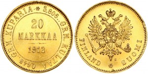 Russia for Finland 20 Markkaa 1912 S