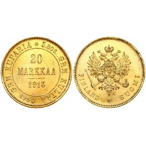 Russia for Finland 20 Markkaa 1913 S