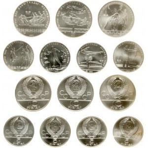 Russia 5 & 10 Roubles 1980 Moscow Olympics SET of 7 Coins