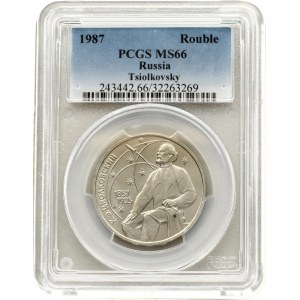 Russia Rouble 1987 PCGS MS 66 ONLY ONE COIN IN HIGHER GRADE