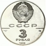 Russia 3 Roubles 1988 Srebrenik of Vladimir