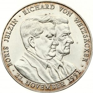 Russia Medal 1991 Yeltsin and Weizsäcker