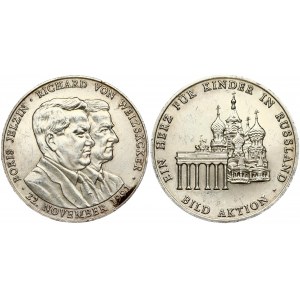 Russia Medal 1991 Yeltsin and Weizsaker