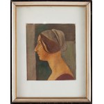 Boleslav Cybis (1895 Massandra Farm na Kryme - 1957 Trenton (New Jersey, USA)), Hlava ženy v štýle starej talianskej maľby, asi 1930