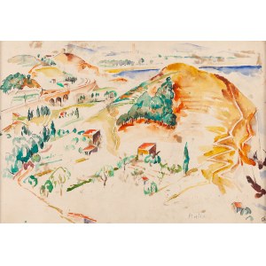 Maria Melania Mutermilch Mela Muter (1876 Warschau - 1967 Paris), Landschaft aus Südfrankreich (recto) / Mietskasernen (verso)