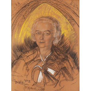 Stanisław Ignacy Witkiewicz Witkacy (1885 Varšava - 1939 Jeziory v Polesí), Portrét Marie Wojciechowskej-Bagieńskej, 1934