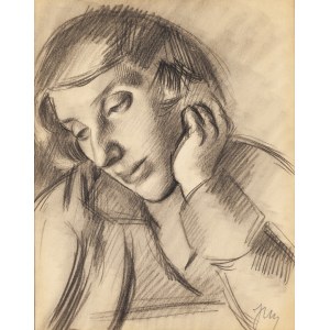 Jacek Mierzejewski (1883-1925 ), Portrét ženy (Melancholie), asi 1914