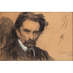 Leon Wyczółkowski (1852 Huta Miastkowska - 1936 Warschau), Porträt von Tadeusz Żuk-Skarszewski, 1904