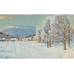 Julian Fałat (1853 Tuligłowy - 1929 Bystra), Winter Landscape from Bystra