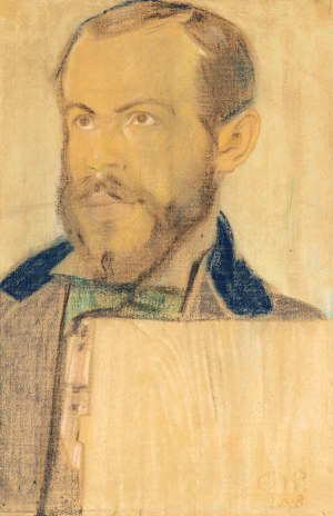 Stanisław Wyspiański (1869 Kraków - 1907 Kraków), Portret malarza Zygmunta Badowskiego, 1898