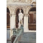 Władysław Skoczylas (1883 Wieliczka - 1934 Warsaw), Palace of the Doge in Venice. Staircase of Giants, 1909