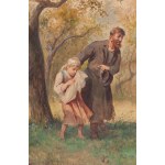 Franciszek Kostrzewski (1826 Warsaw - 1911 Warsaw), Conversation, 1890