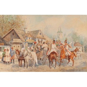 Juliusz Holzmüller (1876 Bolechów - 1932 Lviv), The Wedding of Cracow, 1913