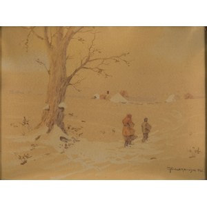 Marian Szczerbiński (1900 - 1981 ), Winterlandschaft, 1935