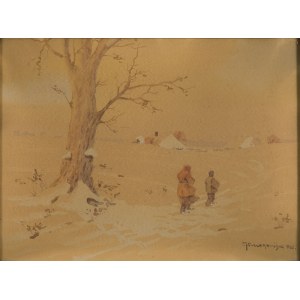Marian Szczerbinski (1900 - 1981 ), Winter Landscape, 1935