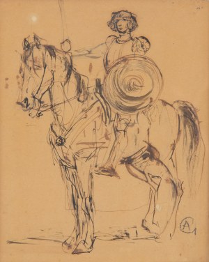 Antoni Gawinski (1876 Warsaw - 1954 Warsaw), Armed Rider
