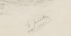 Ignacy Jasiński, Pejzaż z drzewem, 1851
