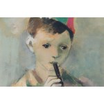 Rajmund Kanelba (Kanelbaum) (1897 Warszawa - 1960 Londyn), Portret chłopca grającego na flecie