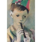 Rajmund Kanelba (Kanelbaum) (1897 Varšava - 1960 Londýn), Portrét chlapce hrajícího na flétnu