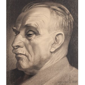 Marian Konarski (1909 Chrzanów - 1998 Kraków), Male Portrait, 1955