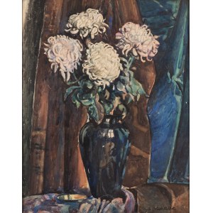 Zdzisław Kraśnik (1881 Gorzewo - 1964 Warschau), Chrysanthemen in einer Vase