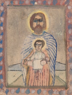 Nikifor Krynicki (1895 Krynica - 1968 Folusz), Św. Józef z Chrystusem