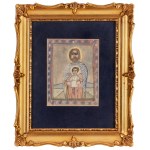 Nikifor Krynicki (1895 Krynica - 1968 Folusz), Der heilige Josef mit Christus
