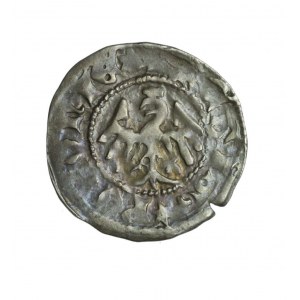 WŁADYSŁAW JAGIEŁŁO (1386-1434)- AR półgrosz koronny z krzyżykiem, R1;