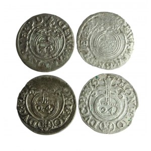 ZYGMUNT III WAZA, zestaw 4 bardzo ładnych półtoraków 1622-1626;