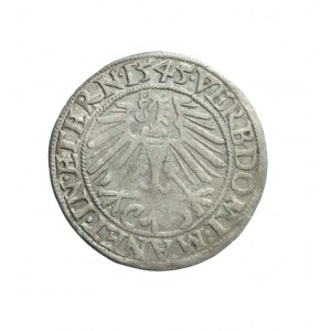SLĄSK, KS. LEGNICO-BRZESKO-WOŁOWSKIE, Friedrich II, Pfennig 1545 R