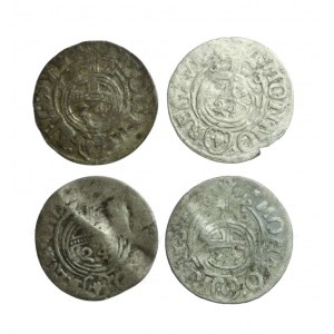 OKUPACJA SZWEDZKA Elbląga, Gustaw II Adolf, zestaw 4 półtoraków 1632-1633 (R-R6)