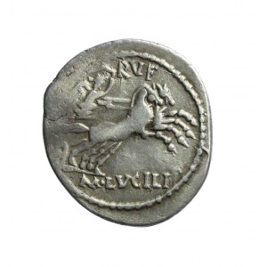 REPUBLIKA, M.Lucilius Rufus, denár 101 př. n. l.