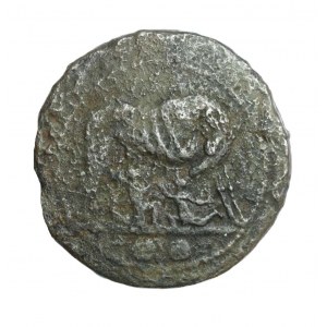 REPUBLIK, AE 30, sehr seltener Sextant, 217-215 v. Chr., RR