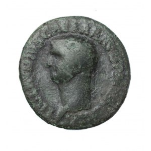 ROME CLAUDIUS I, ace LIBERTAS in green patina