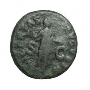 ROME CLAUDIUS I, ace LIBERTAS in green patina