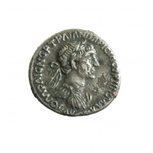 ROME, TRAIAN- denarius with Virtus