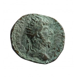 RZYM, LUCIUS VERUS, dupondius z ładnym portretem, rzadki