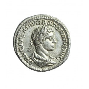 RZYM, Elagabalus, piękny denar z pełną tytulaturą