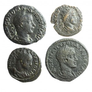 ROME, GORDIAN III, Satz von 4 Bronzen
