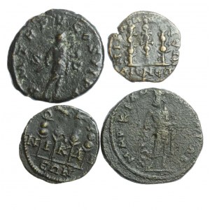 ROME, GORDIAN III, Satz von 4 Bronzen