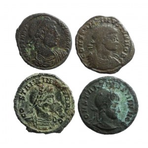RZYM, Constantinus II (337-340 ne), zestaw 4 folisów