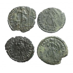 RZYM, WALENTINIANUS I (364-375 ne), zestaw 4 folisów