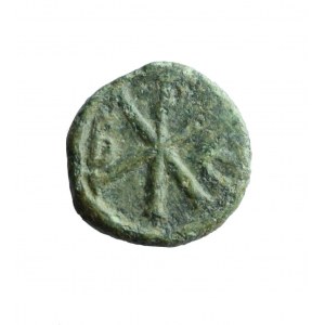 BIZANCJUM-JUSTINUS I (518-527 ne), AE pentanummion