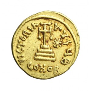 BIZANCJUM-CONSTANS II (641-668 ne), AV solid, rzadki typ=23 silikwy