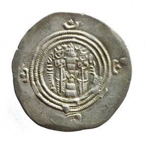 SASANID IMPERIUM-KHUSRO II, AR-Drachme
